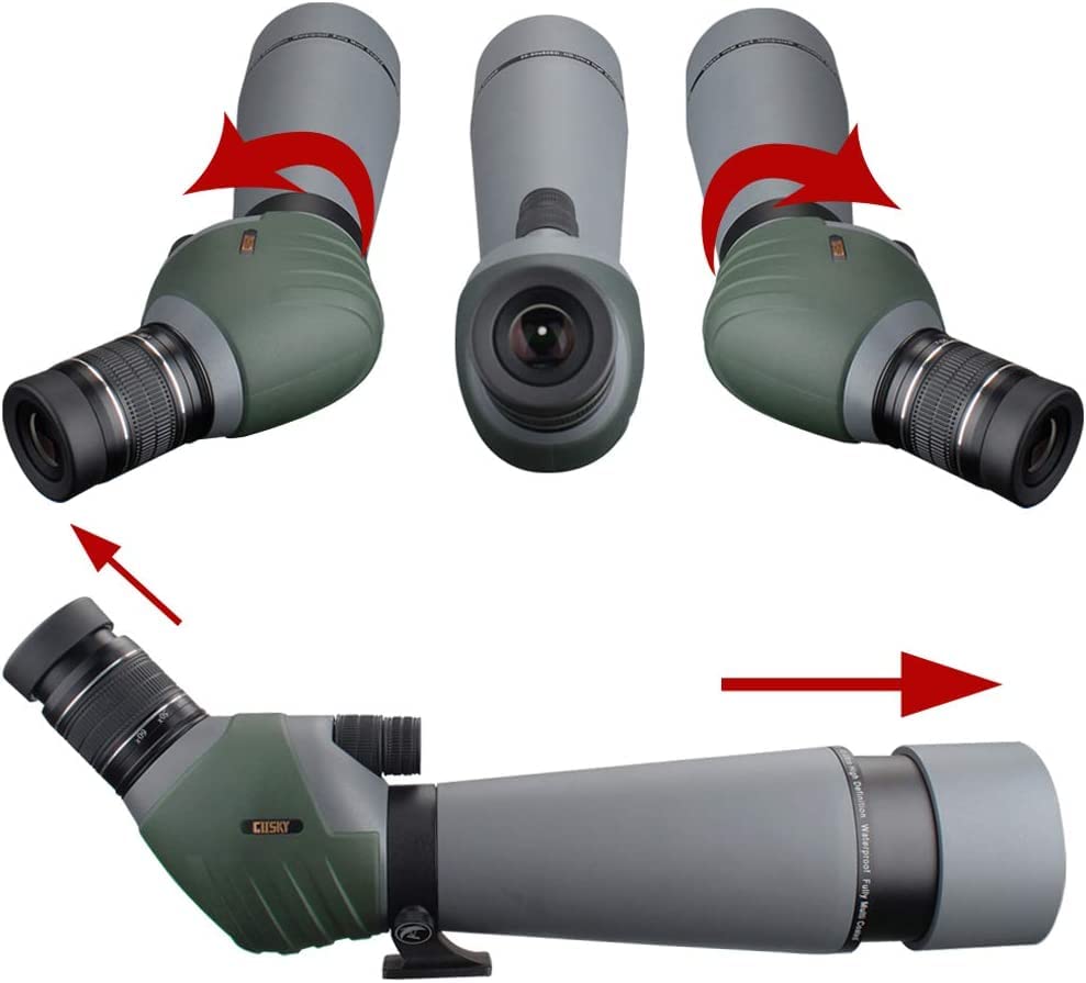 Gosky 20 60X80 Dual Focusing Ed Spotting Scope   Ultra High Definition Optics Scope With Carrying Case And Smartphone Adapter Fo