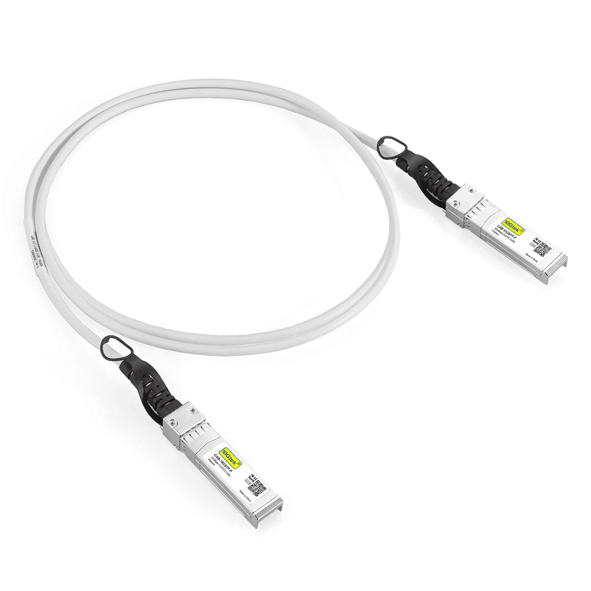 [White] Colored 10G Sfp+ Dac Cable   Twinax Sfp Cable For Cisco Sfp H10Gb Cu0.5M, Ubiquiti Unifi, D Link, Supermicro, Netgear, M