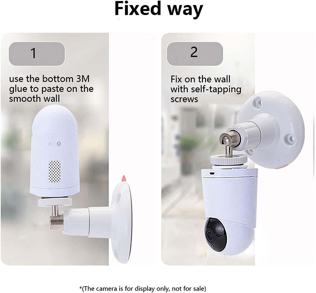 3 Packs Adhesive Ring Camera Mount Wall Mount Holder Compatible With Outdoor Security Camera, 360 Degree Adjustable Security Mou