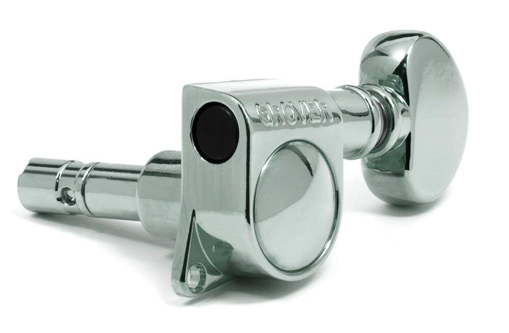 Grover 406C Rotomatic Mini 3 Per Side Self Locking Machine Heads, Chrome