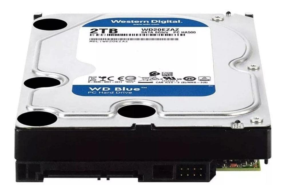 Western Digital 2Tb Wd Blue Pc Internal Hard Drive Hdd - 5400 Rpm, Sata 6 Gb/S, 256 Mb Cache, 3.5 - Wd20Ezaz