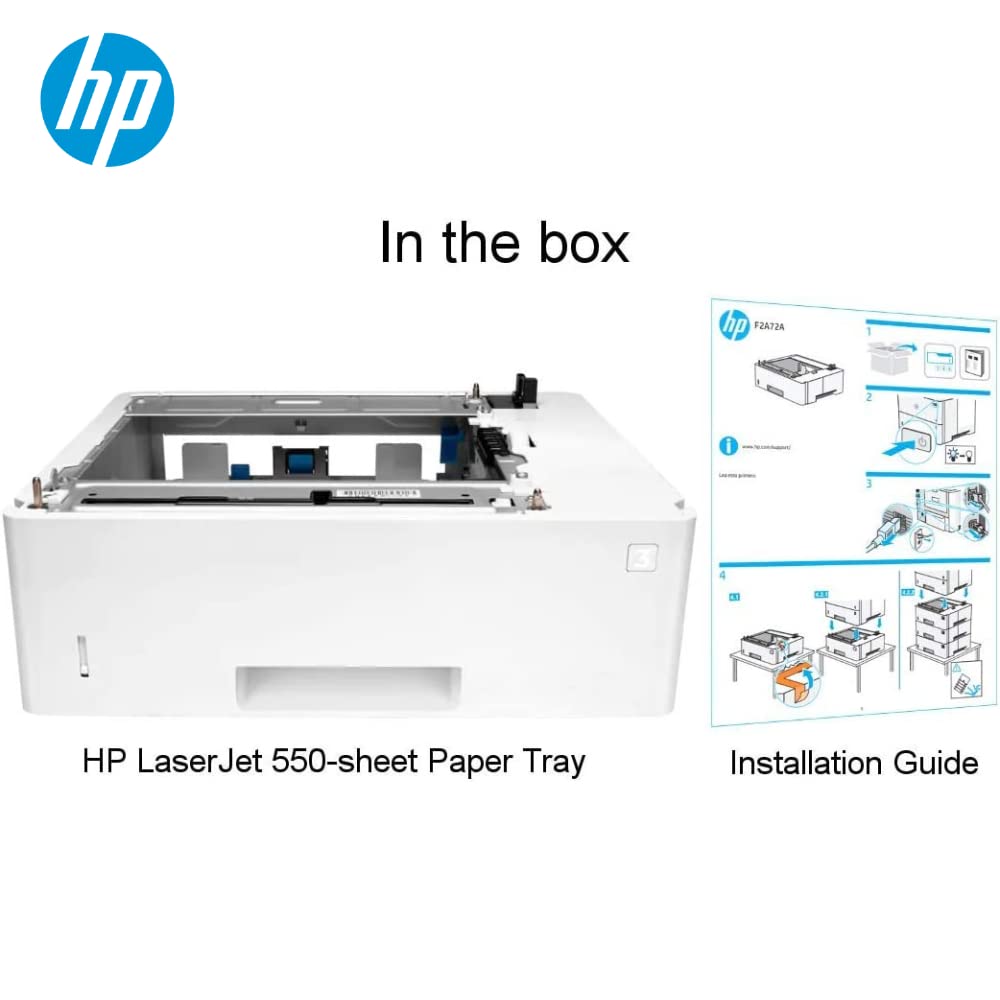 Hp Laserjet 550 sheet Paper Tray   550 Sheet   F2A72A, White