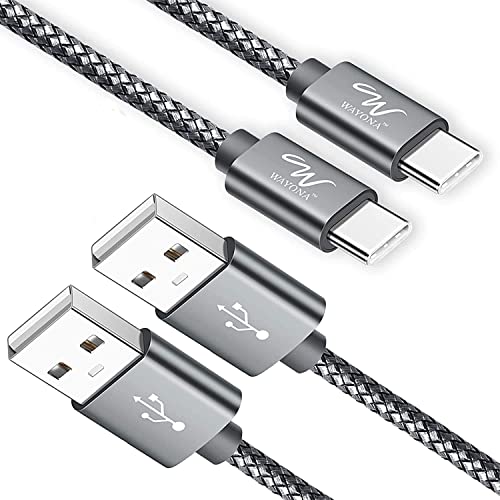 Wayona Usb Type C Charger Cable (2Pack/6Ft) Long Fast Charging Usb C Cable For Samsung Galaxy S24, S23, S22, S21, S20,M31S,M40,