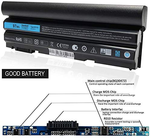 Lqm 11.1V 97Wh 9Cell New Laptop Battery For Dell Latitude E6420 E6430 E6520 E6530 E5420 E5520 E5430 E5530,Compatible P/N: M5Y0X