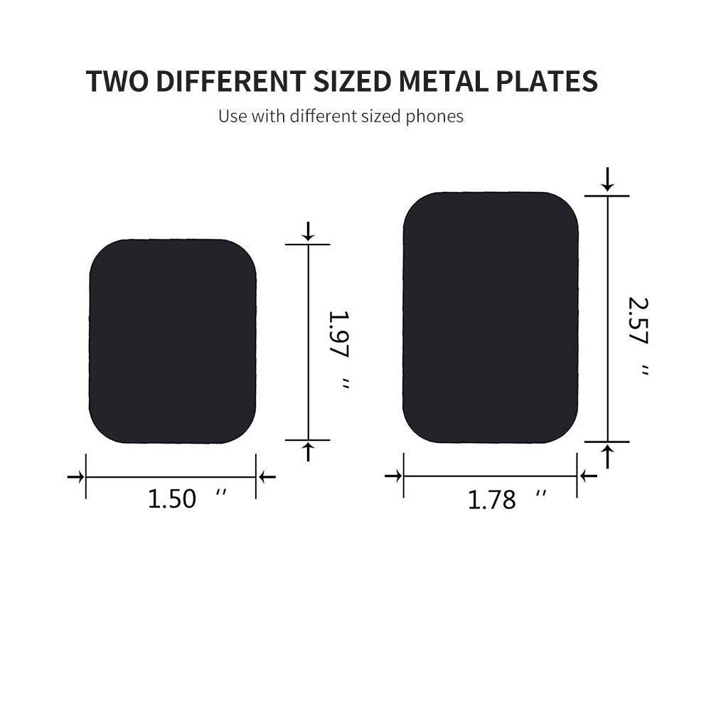 Best Tek Mount Metal Plate, Phone Magnet Sticker, Metal Plate For Magnetic Mount 8 Pack