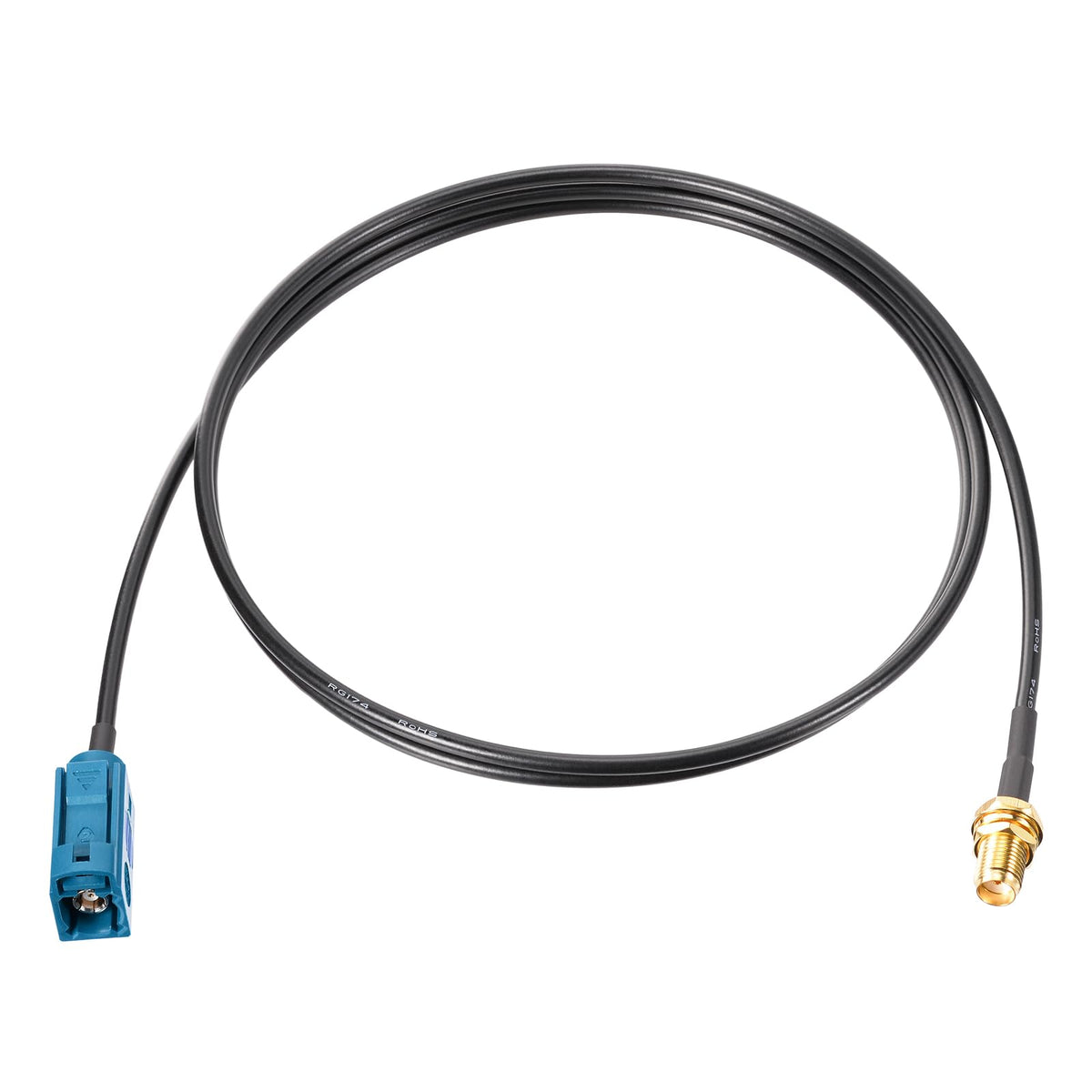 Bingfu Fakra Z Female to SMA Female Vehicle Antenna Adapter Cable 3.28ft for Car Stereo Android Head Unit GPS Navigation FM AM Radio Sirius XM Satellite Radio 4G LTE Telematics Bluetooth Module