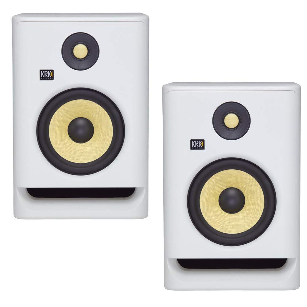 Krk Rp5 Rokit 5 G4 Professional Bi Amp 5'' Powered Studio Monitors, White Noise   Pair
