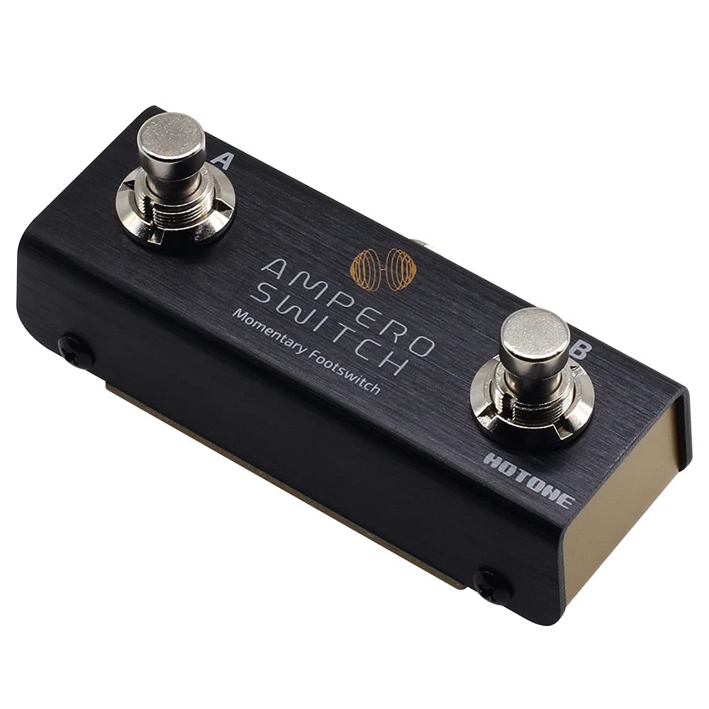 Hotone Dual Footswitch Pedal Momentary 2-Way Pedal Switcher Foot Controller Ampero Switch 14-Inch