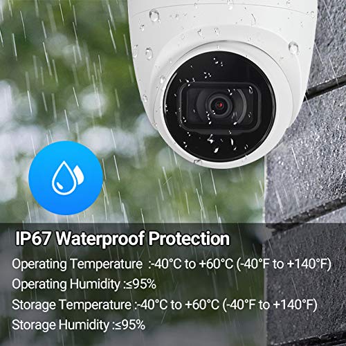 Empiretech 4Mp 1/2.9'' Cmos Starlight Poe Ir Turret Ip Camera Wdr Ip67 Weatherproof Outdoor,Support Ivs, Smd Plus.,Built In Mic,