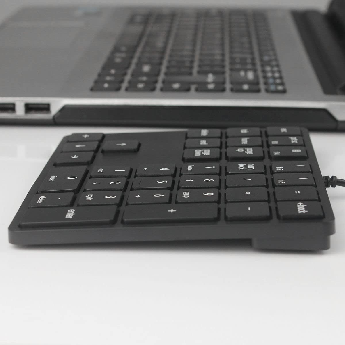 Qisan Numeric Keypad 34 Keys (30%) Mini Multifunctional Wired Number Keypad Black Magicforce | Number Pad For Laptop | Gaming Keypad For Pc | Laptop Accessories | Keypad For Computer Black Magicforce