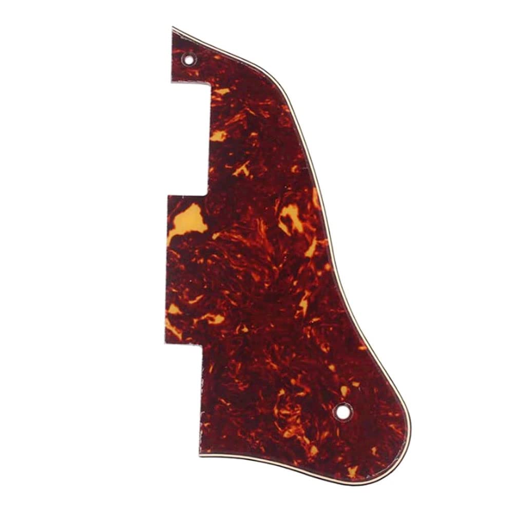 Alnicov Pickguard For Gibson Es 335 Guitar,Short Style (3 Ply Red Tortoise)