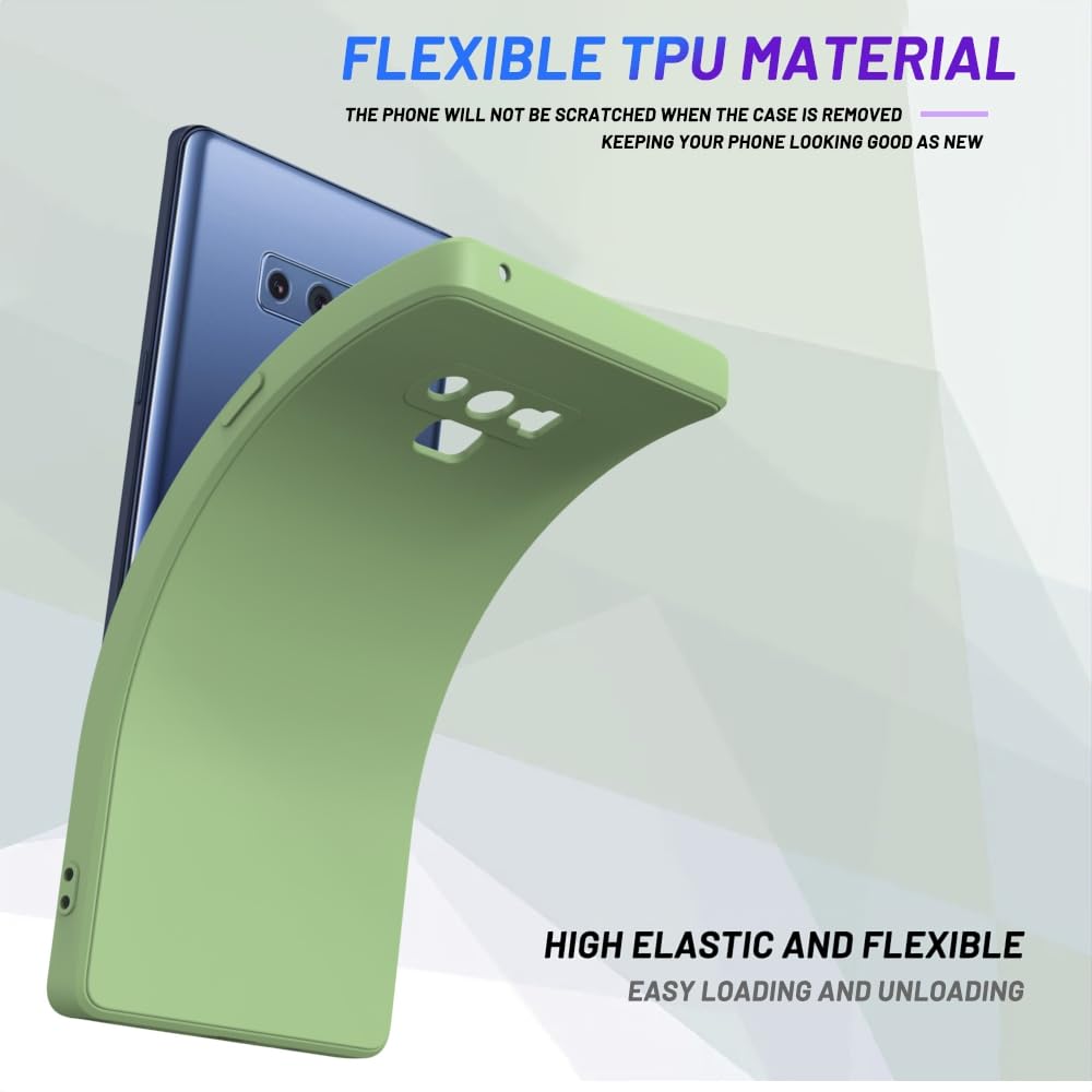 Wogroo For Samsung Galaxy Note 9 Case Green, Scratch Resistant With Soft Touch, Slim Thin Phone Cover For Samsung Galaxy Note 9