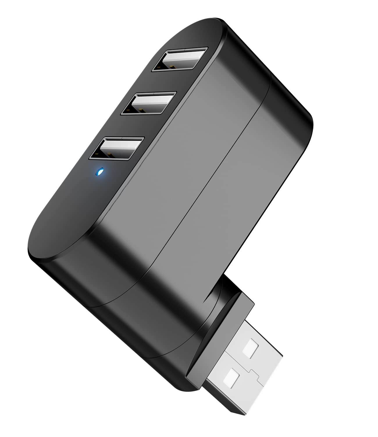 Usb Port Splitter, Panpeo 3 Port Usb 2.0 Expander Splitter [90/180 Degree Rotatable] For Laptop, Xbox, Wii, Ps3, Pc, Mac, Mac Bo