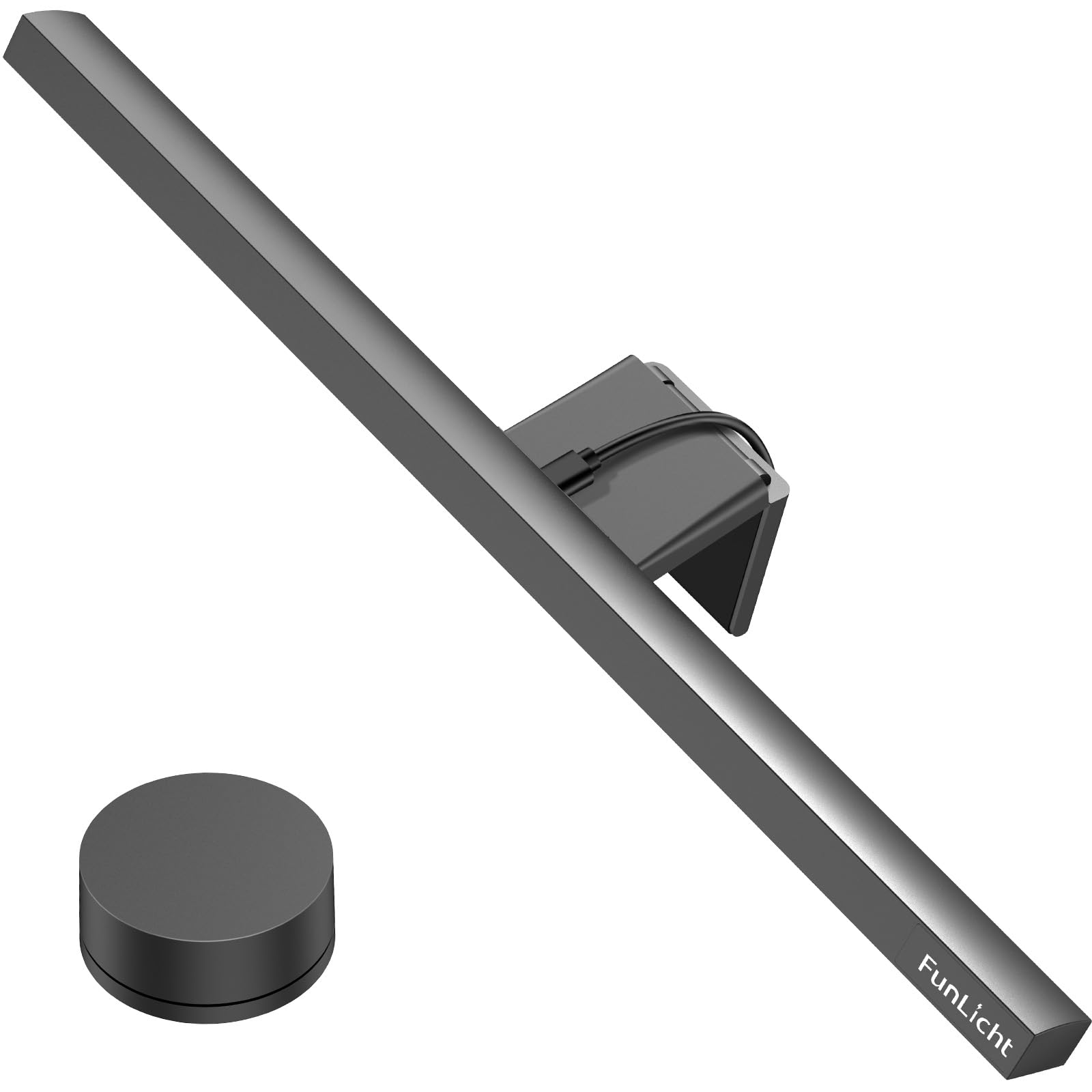 Funlicht Monitor Light Bar With Remote Control, Eye Care Computer Monitor Lamp Dimmable Screen Light Bar, No Screen Glare Home O