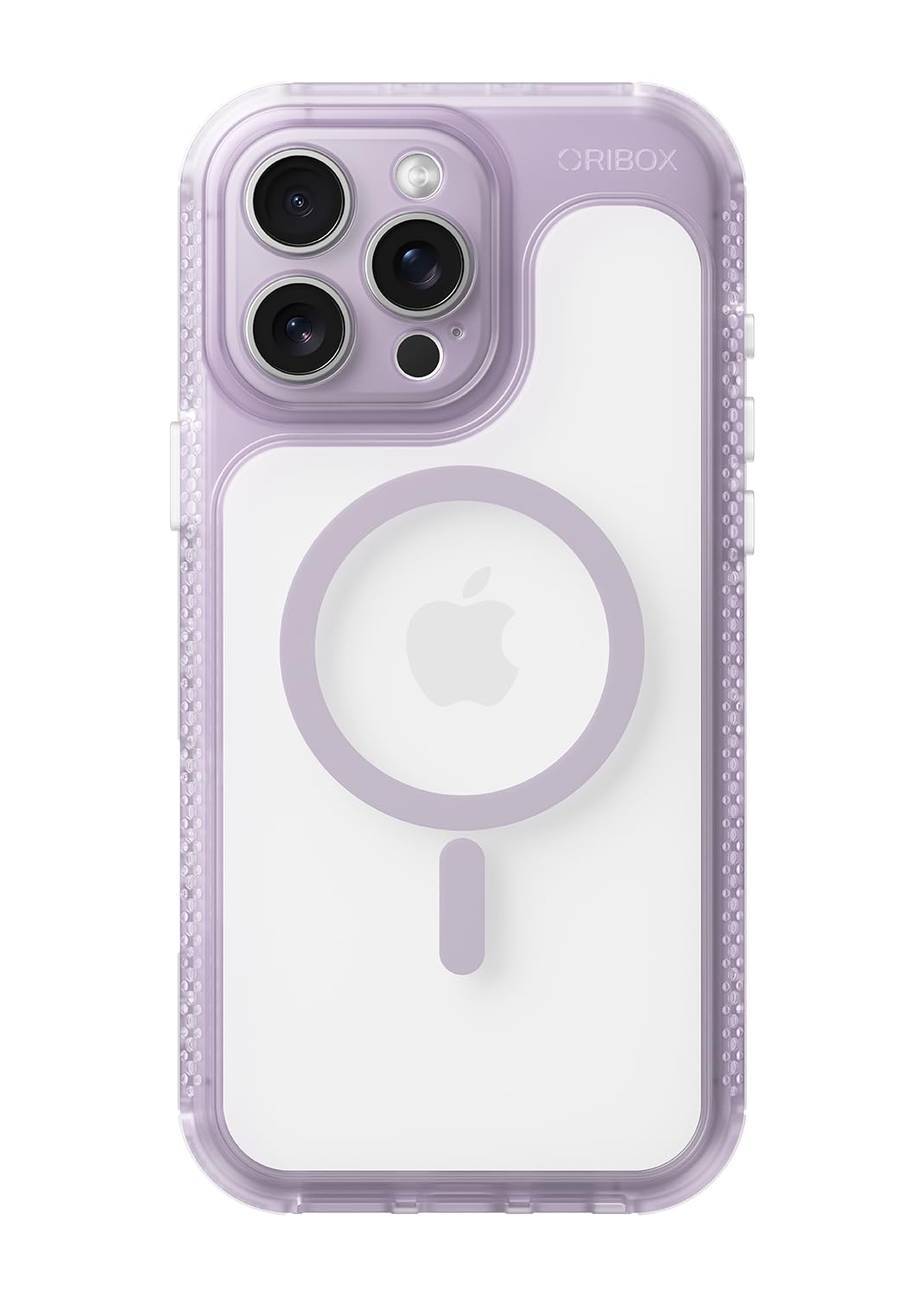 ORIbox Seralyn Series for iPhone 15 Pro Max Case - MagSafe Compatible, Triple-Layer Shockproof Protection, Crystal-Clear Back wi