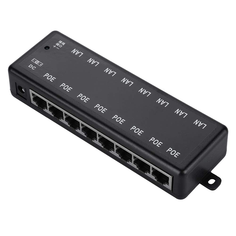 8 Port Poe Injector All In One Dc12V 48V 8 Interfaces Passive Adapter Power Over Ethernet Module Injector
