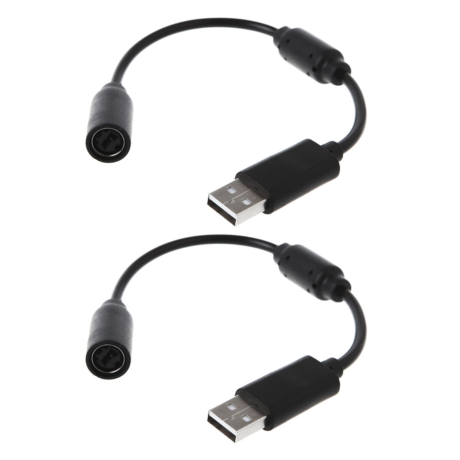 Jedihra 2 Pack Replacement Dongle Usb Breakaway Cable For Xbox 360 Wired Controllers, Extension Adapter Cable For Xbox 360 (2, 2