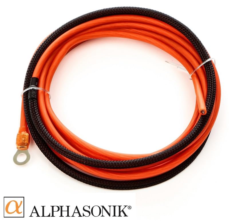 Alphasonik Aak8G Premium 8 Gauge Complete Car Amplifier Installation Kit Hyper Flex Power, Ground, Speaker Wire Rca Cable   Exce