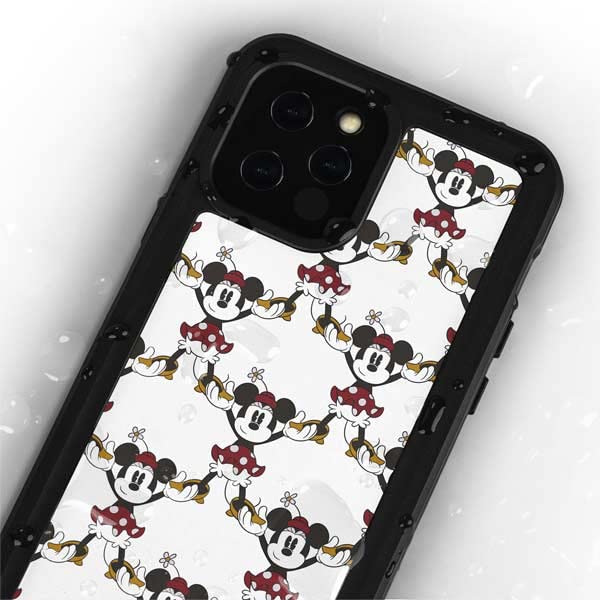 Skinit Waterproof Phone Case Compatible with iPhone 12 Pro Max Minnie Mouse Pyramid Design White