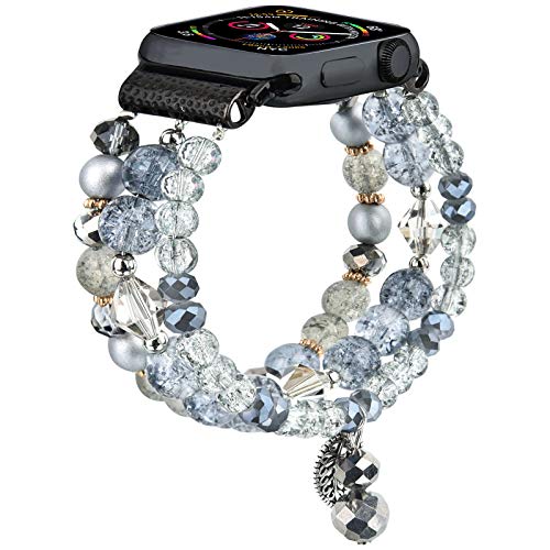 Cagos Bracelet Compatible With Apple Watch Band 42Mm 44Mm 45Mm Series 9/8/7/6/5/4/3/2/1/Se, Cute Dressy Boho Beaded Elastic Stre