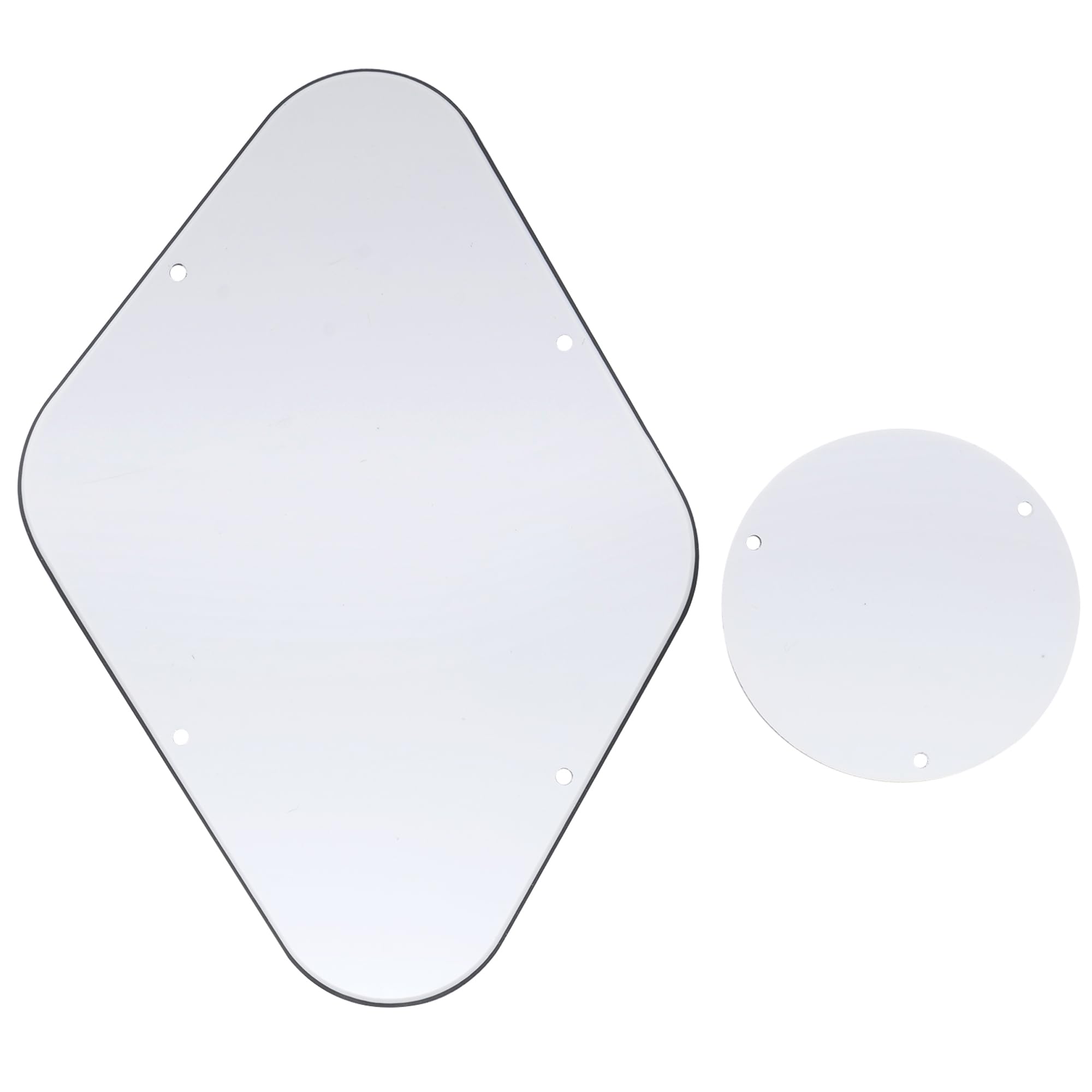 Musiclily Lp Backplate And Switch Cover Set Compatible With Usa Les Paul, 4Ply White Pearl