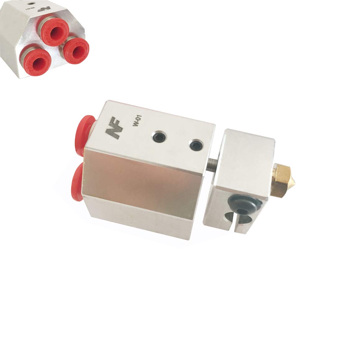 3D Printer All Metal Water Cooled Hotend Bowden Fed Liquid Cooling Hot End, For Titan Aqua Water Cooling, For High Temperature 3