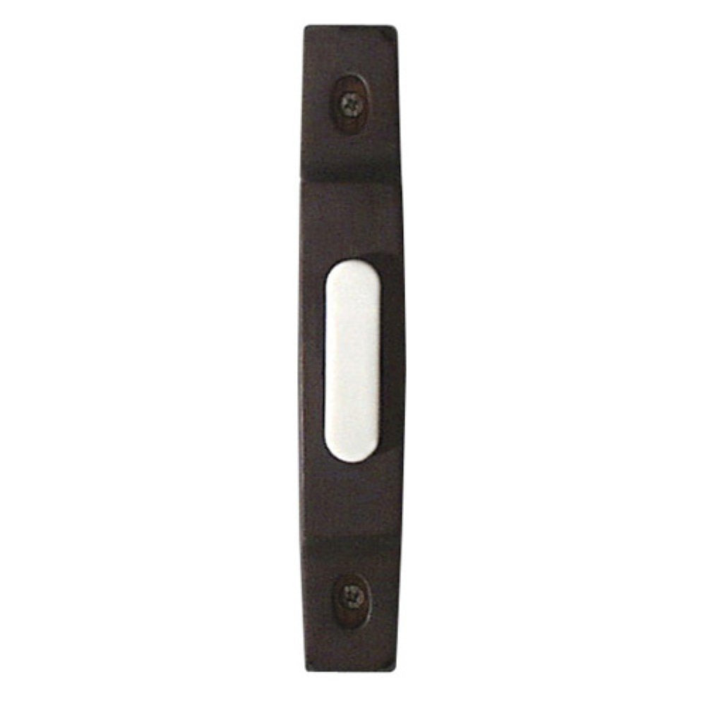 Craftmade Bs3 Rb Designer Surface Mount Thin Profile Lighted Doorbell Led Push Button, Rustic Brick (4.93''H X 0.75''W)