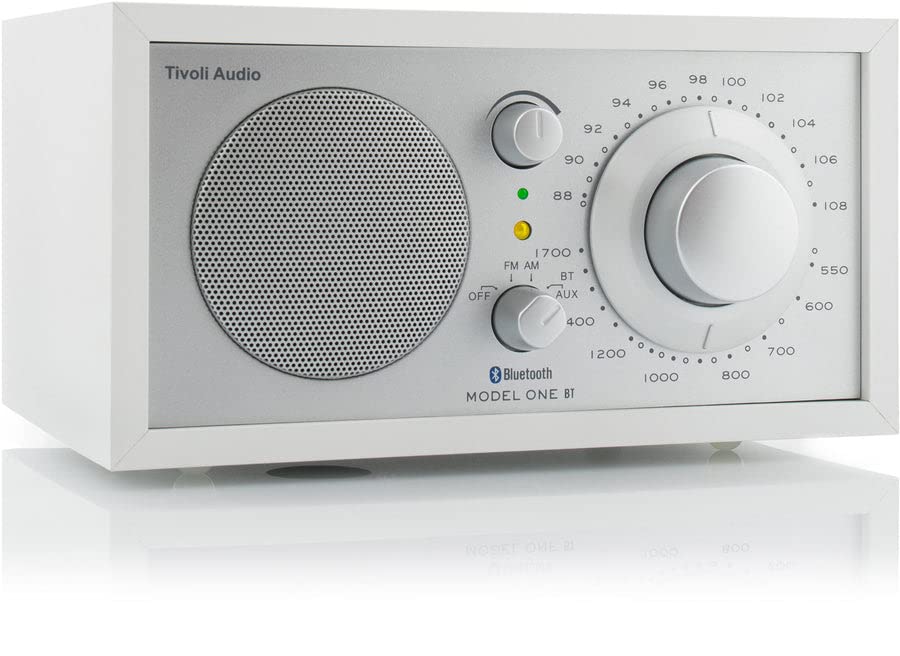 Tivoli Audio Model One Bluetooth Am/Fm Radio (White/Silver)