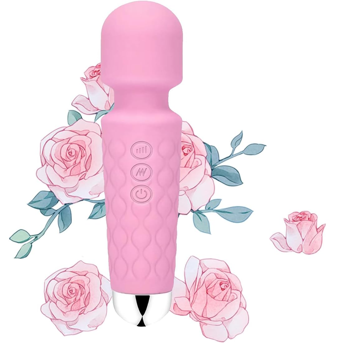 Upgraded Back Muscle Massager - Multiple speeds and Modes Available - Mini Size fits Back of arms (Peach Pink)...