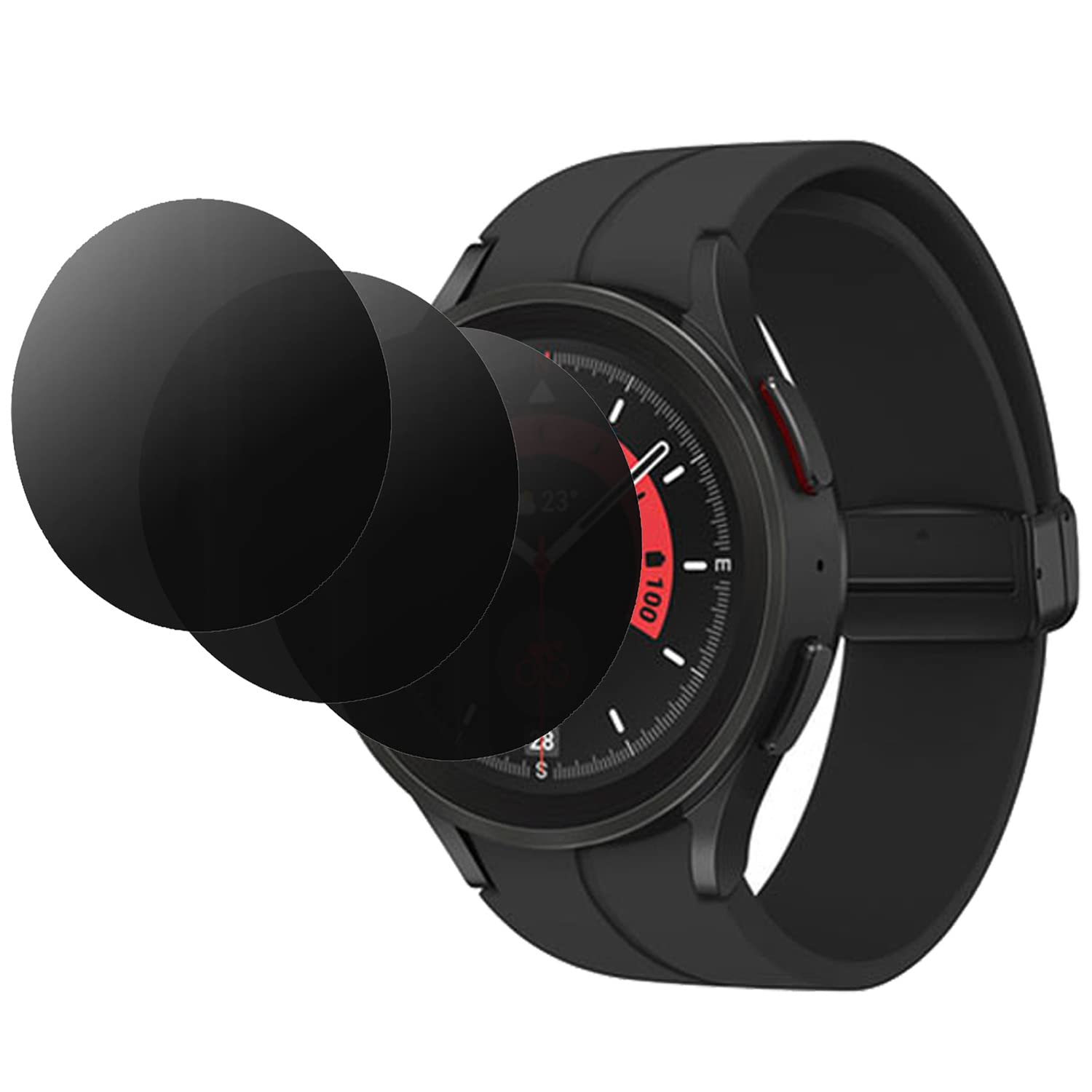 Bwedxez 3 Pcs Privacy Anti Glare Screen Protector Anti Spy Soft Film Suit For Samsung Galaxy Watch5 Pro 45Mm Matte Anti Peeping