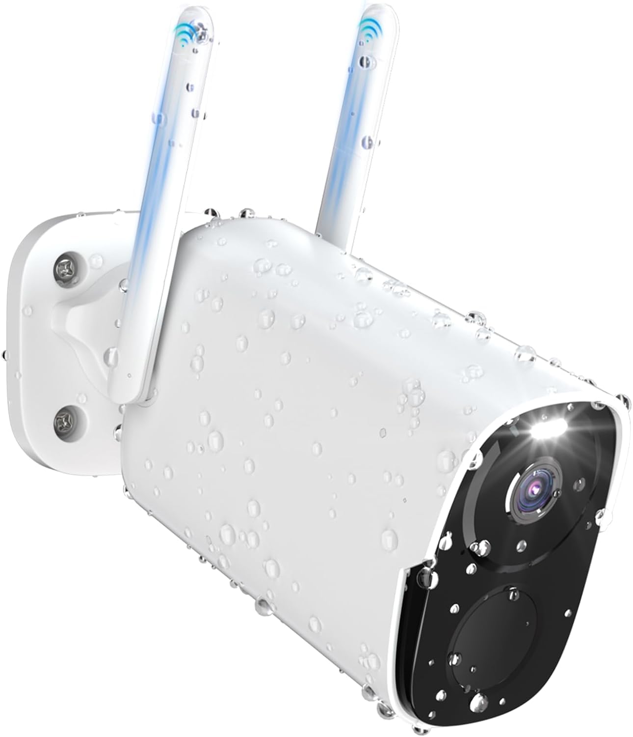 2K Security Cameras Wireless Outdoor, Battery Powered Security Camera For Home, Wifi Camera Surveillance Indoor System With Color Night Vision, Ip66, 2 Way Audio, 120�Fov, Motion Sensor, Works/Alexa