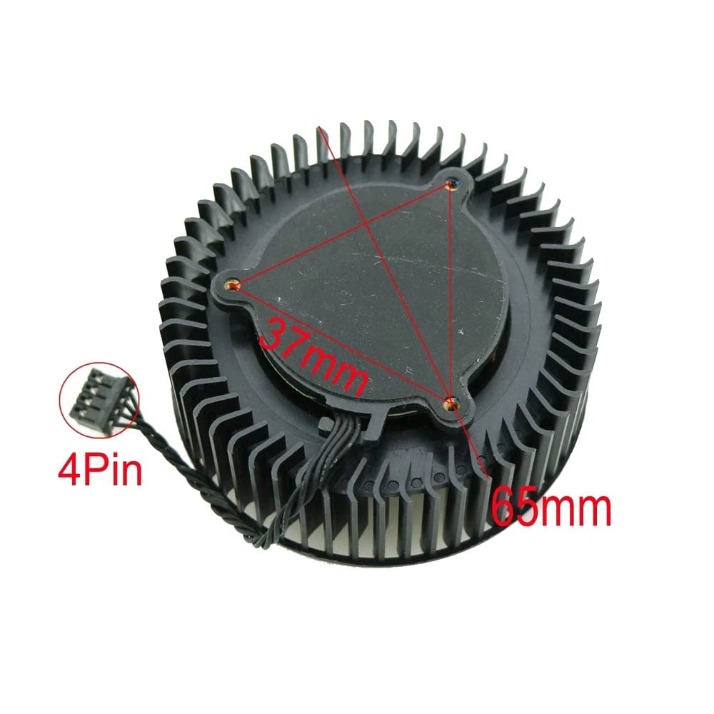 Rakstore Bfb0712Hf 65Mm Graphics Card Cooling Fan Replacement For Nvidia Gtx 970 980 980Ti 1060 1070 1070Ti 1080 1080Ti Quiet Co