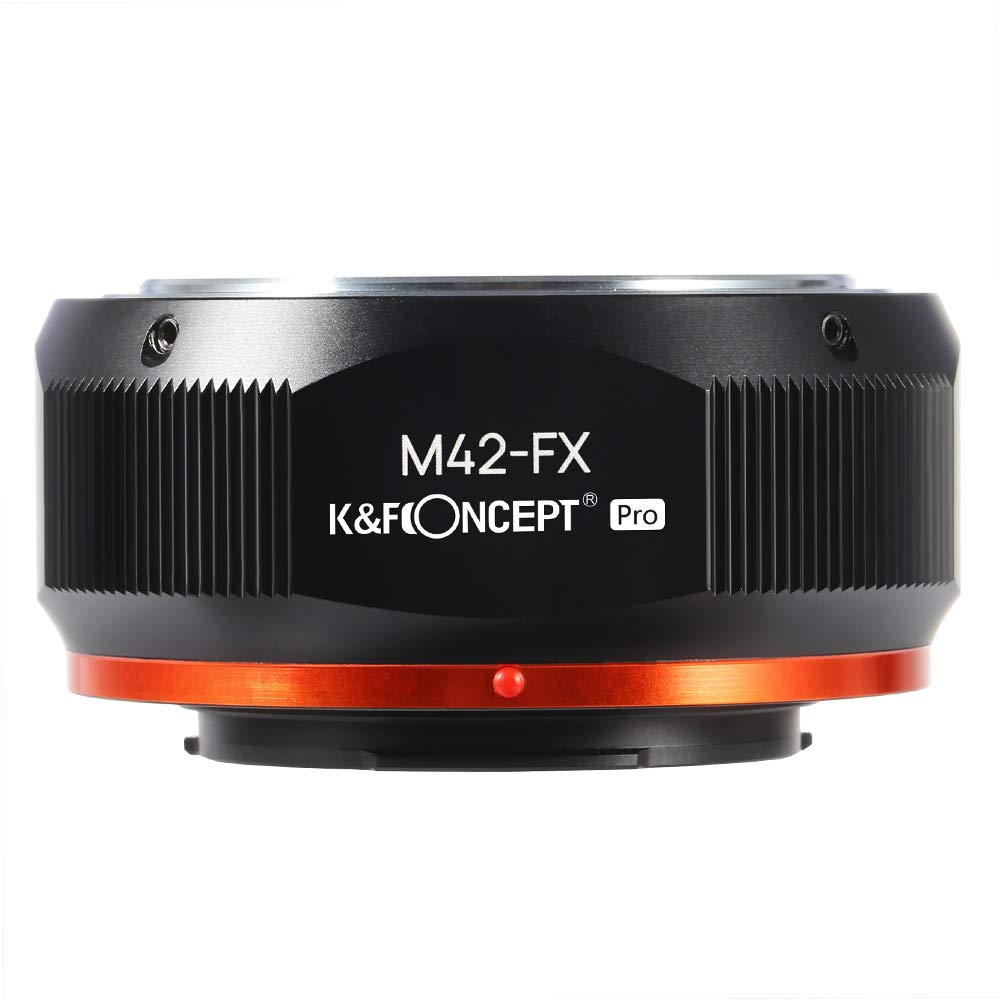 K&F Concept M42 To Fuji X Lens Mount Adapter For M42 Screw Mount Lens To Fujifilm Fuji X Series X Fx Mount Mirrorless Cameras With Matting Varnish Design For Fuji Xt2 Xt20 Xe3 Xt1 X T2