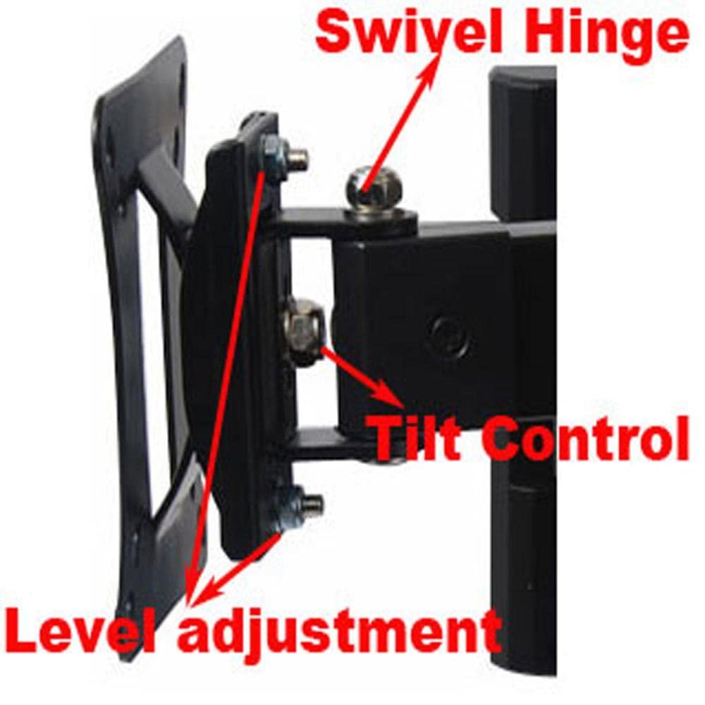 Videosecu Tv Wall Mount With Swing Arm For Most 15 16 17 19 22 23 24 26 32 39 Inch Lcd Led Uhd Monitor Display Vesa 75X75, 100X1