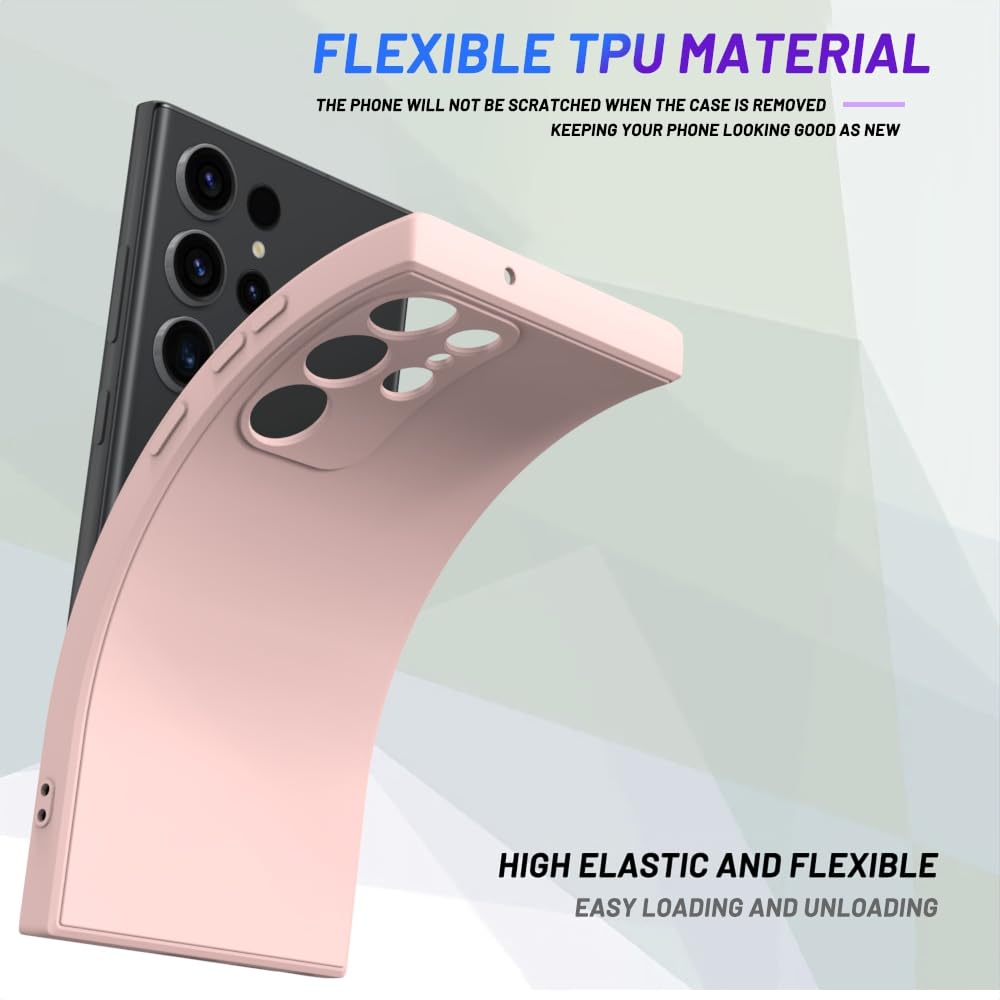 Wogroo For Samsung Galaxy S22 Ultra Case Pink, Scratch Resistant With Soft Touch, Slim Thin Phone Cover For Samsung Galaxy S22 U