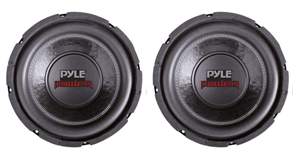 Pyle PLPW6D 6 Dual Voice Coil 4Ohm Black Car Stereo Audio Subwoofers (2 Pack)