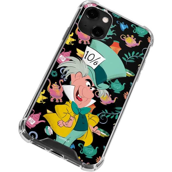 Skinit Clear Phone Case Compatible With Iphone 13   Officially Licensed Disney The Mad Hatter Design