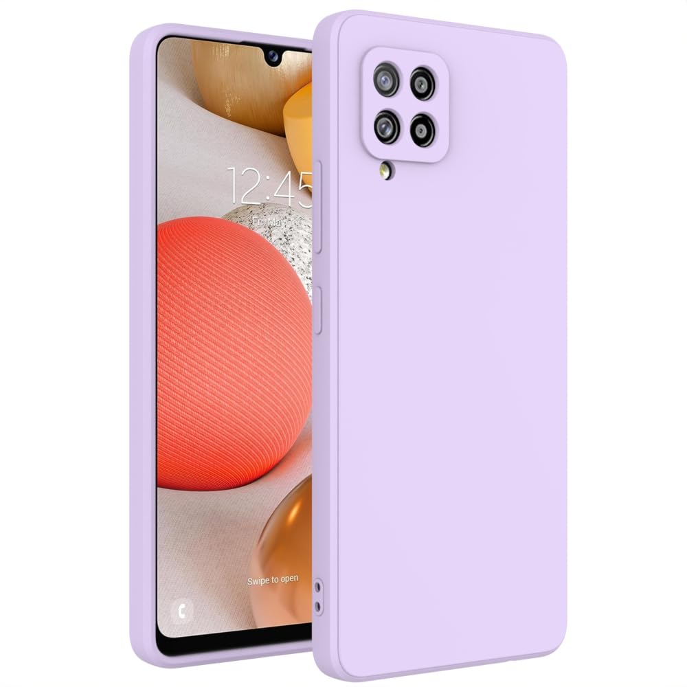 Wogroo For Samsung Galaxy A42 Case Purple, Scratch Resistant With Soft Touch, Slim Thin Phone Cover For Samsung Galaxy A42