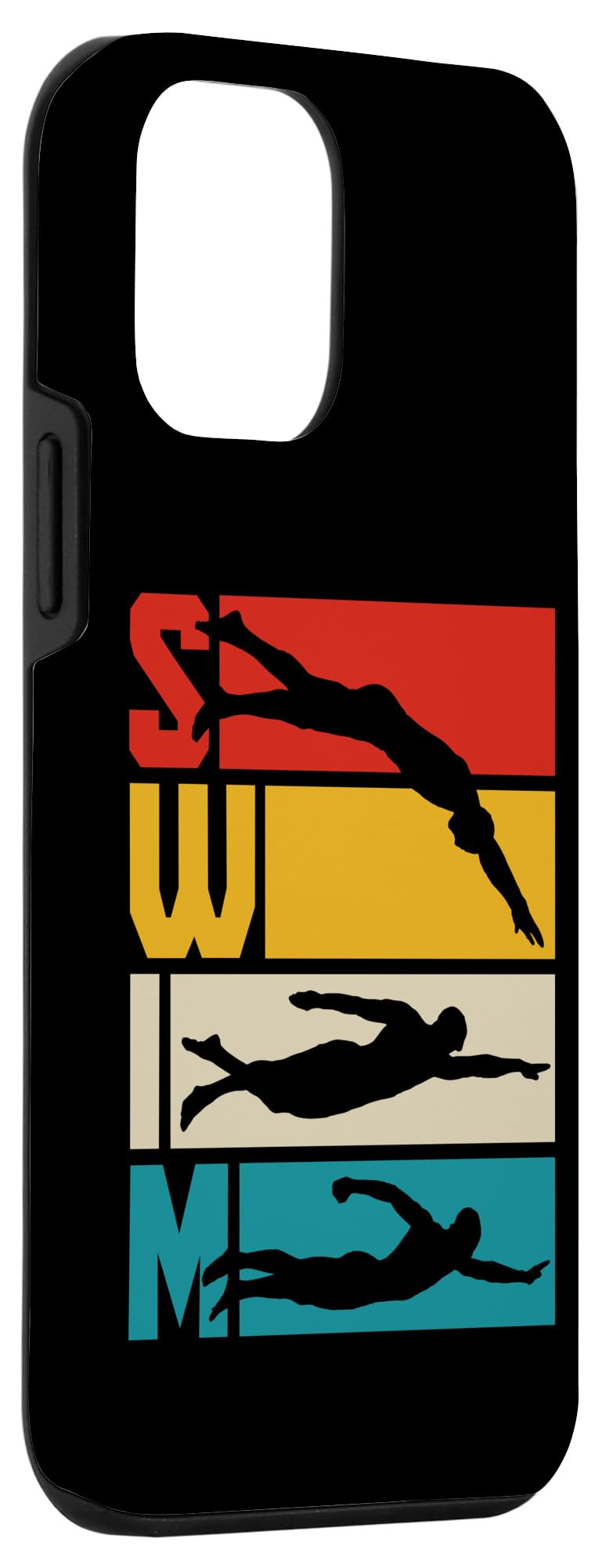 Iphone 12 Mini Swim Swimming Vintage Retro Swimmer Case