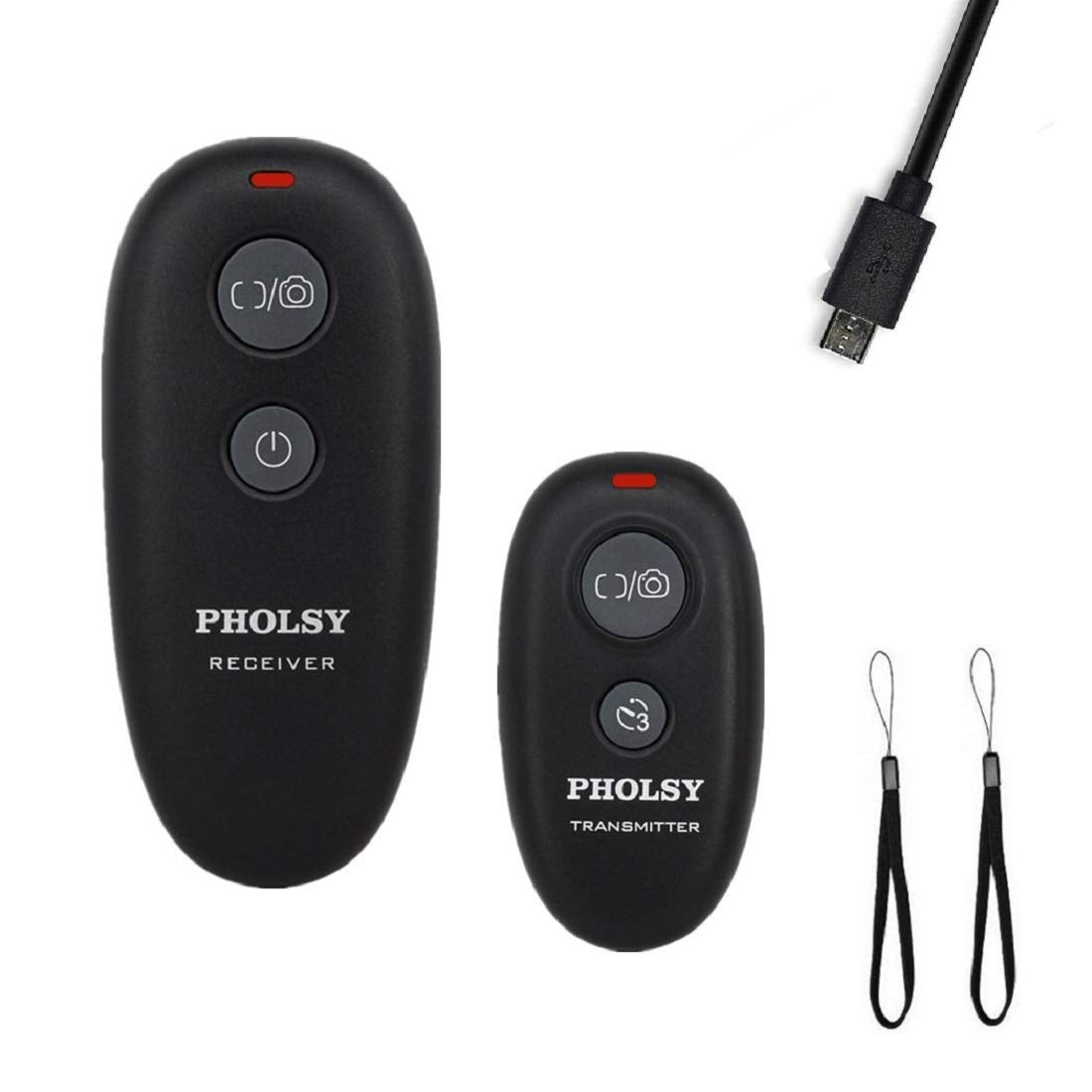 PHOLSY Wireless Shutter Release Camera Remote Control for Fujifilm GFX50S, XPro2, X-H1, X-T2, X-T1, X-T10, X-T20, X-T100, X-E2S, X-E2, X-M1, X-A3, X-A2, X-A1, X-A10, X100F, X100T, X70, X30, XQ2, XQ1