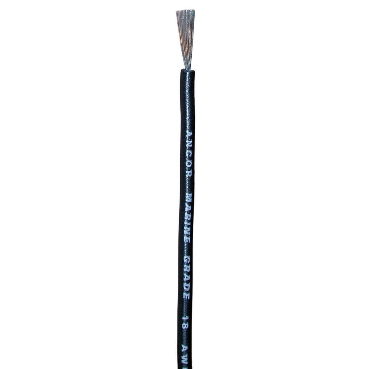 Ancor 100010 Tinned Copper Wire, 18 Awg (0.8Mm2), Black - 100Ft,WBHDWB000NUYGIO
