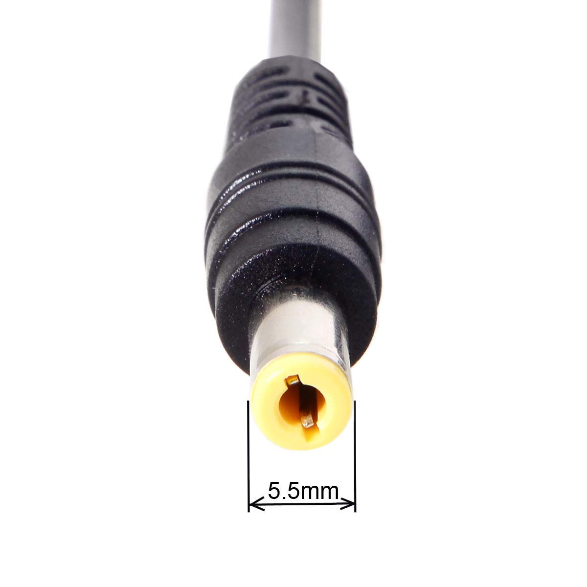 Cablecc Type C Usb-C Input To Rectangle 5.5X2.5Mm Power Pd Charge Cable For Laptop Notebook (5.5X2.5Mm)