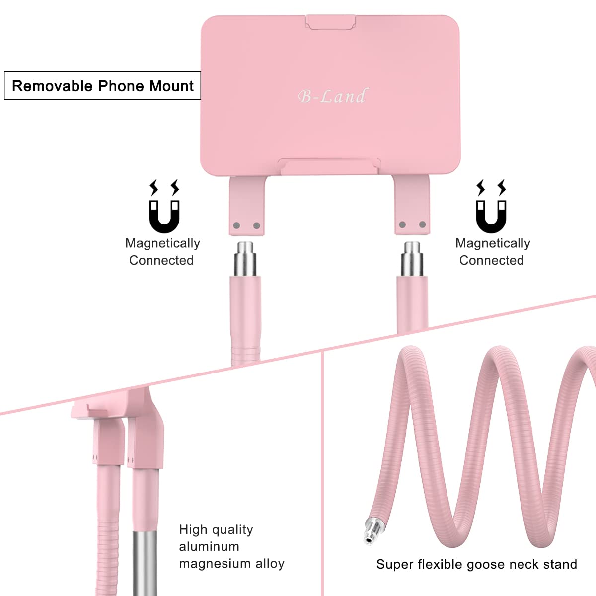 B Land Cell Phone Holder, Universal Mobile Phone Stand, Lazy Bracket, Diy Flexible Mount Stand With Multiple Function