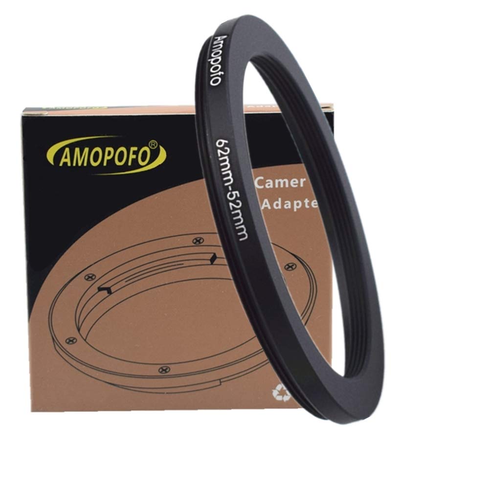 62Mm To 52Mm Camera Filter Ring /62Mm To 52Mm Step Down Ring Filter Adapter For 52Mm Uv,Nd,Cpl,Metal Step Down Ring