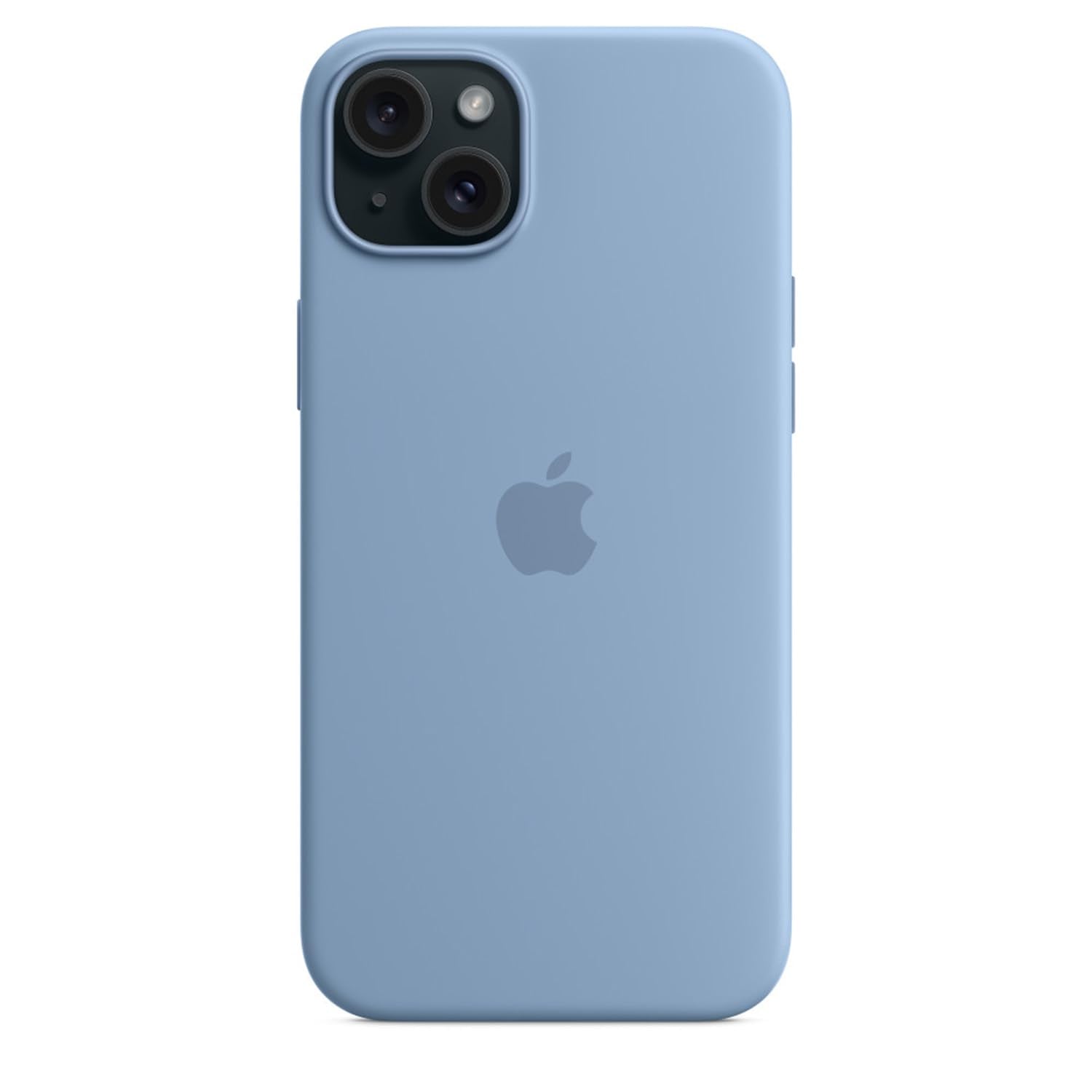 Apple Iphone 15 Plus Silicone Case With Magsafe   Winter Blue