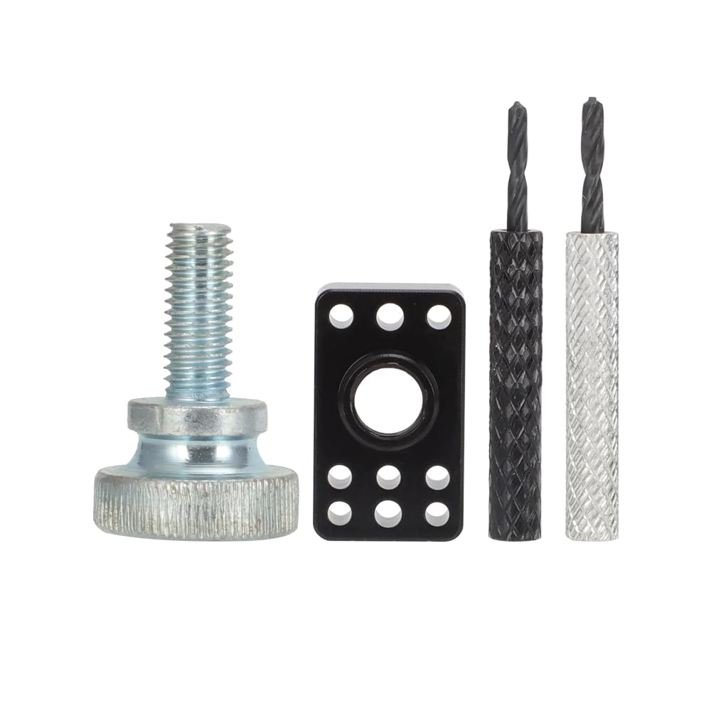 AUTOVIC Guitar Tuner Drill Jig for Pin-Mount 6-In-Line Machine Heads - Compatible with Fender Stratocaster/Telecaster & Squier E