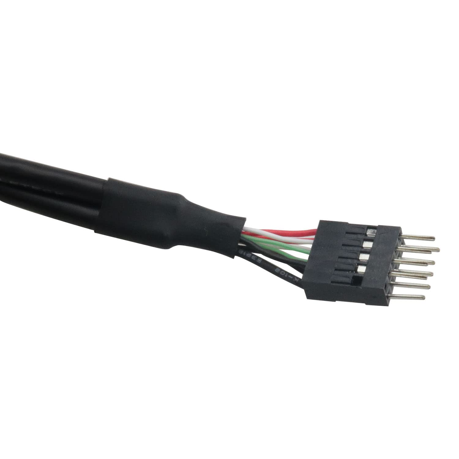 Yhxixi Black Usb 2.0 9 Pin Male To 9 Pin Female Adapter Cable 515Mm Usb2.0 9Pin M/F Multiplier Extension Cord Usb Header Extensi