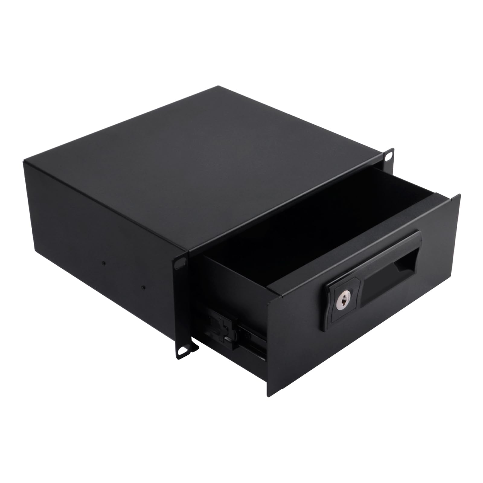 GeeekPi 10 inch 2U Rack Mount Lockable Drawer, 7.87inch Depth Server Cabinet Case 10 Inch Rack Mount for DeskPi RackMate T1/T0 S