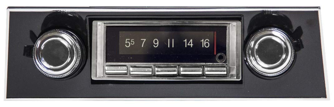 Custom Autosound Bluetooth Stereo Compatible With 19671968 Chevrolet Camaro Black Dash, Usa740 300 Watt Am Fm Car Stereo/Radio
