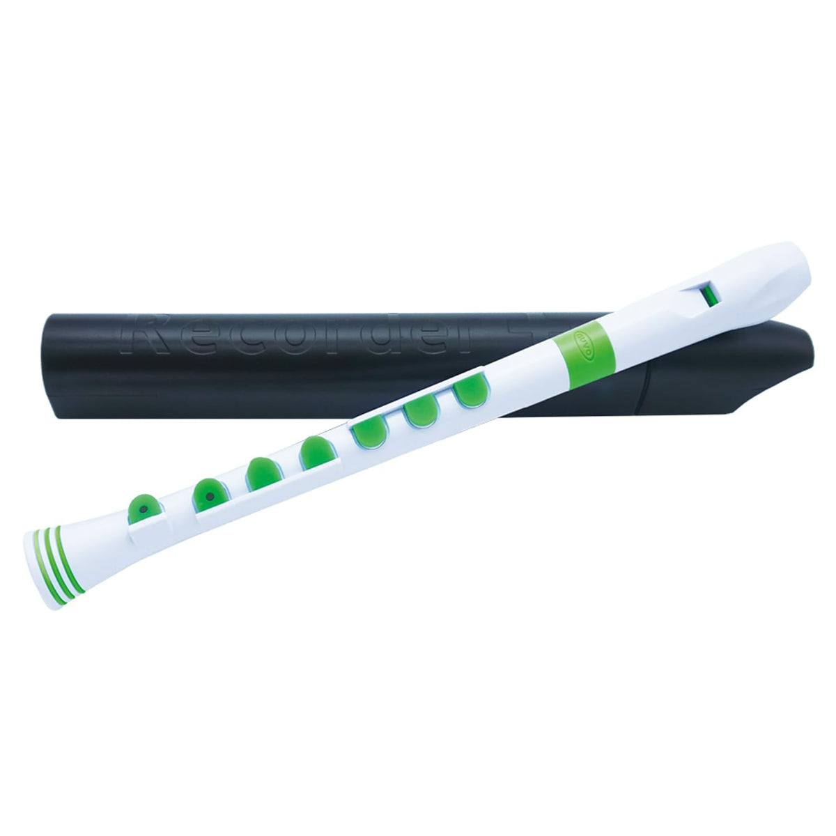 Recorder+ White/Green with hard case (6)